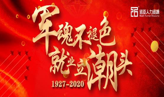 軍魂不褪色，就業立潮頭！熱烈慶祝中國人民解放軍建軍93周年！